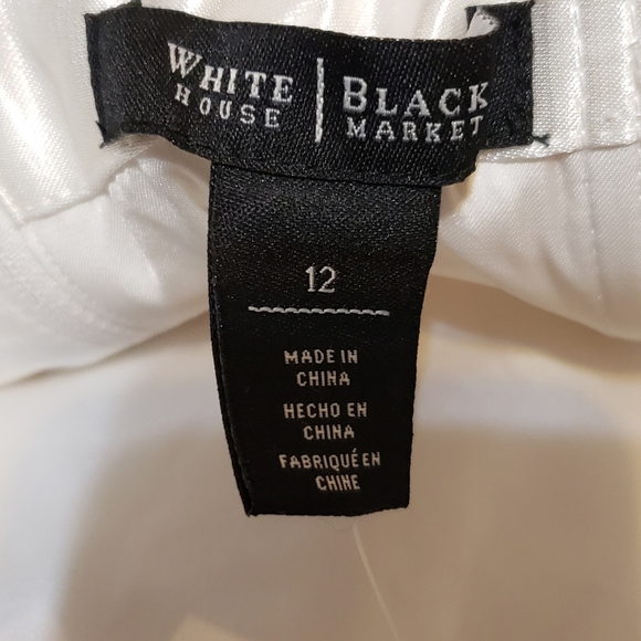 White House Black Market Beige Strapless Lace Top - Picture 5 of 8